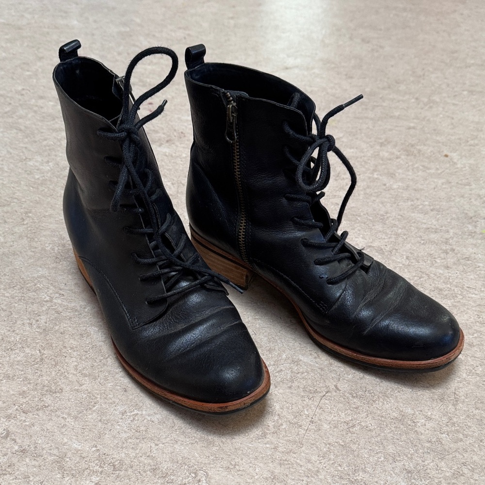 Kork-Ease Black Ankle Boots